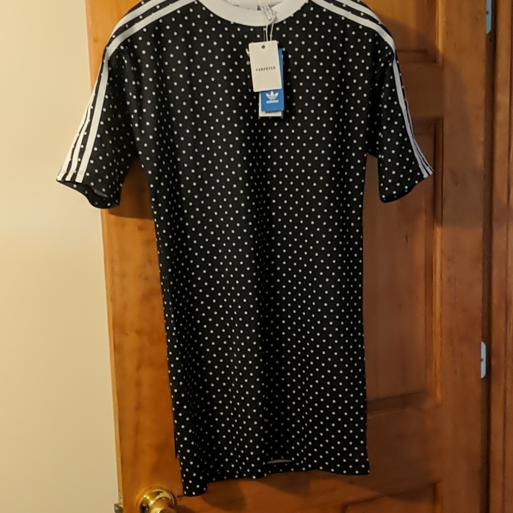 New with tags Adidas polka dot trefoil dress